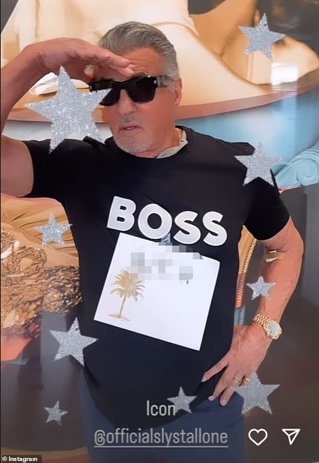The media personality - who boasts 1.7 million followers - also uploaded a short reel as her father donned a black shirt that had the word 'Boss' printed on the front