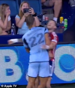 Bassong responds with a bodyslam on Arriola