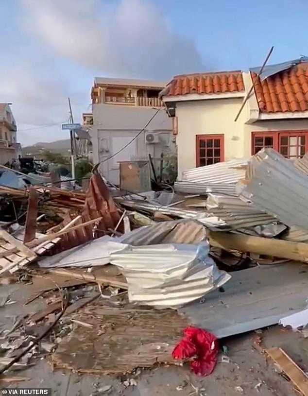 A damaged property in Carriacou, Grenada, July 2, 2024 after Hurricane Beryl tore through the island. Grenada's prime minister, after visiting Carriacou and Petite Martinique, has called the situation 'Armageddon-like' and said they will have to 'rebuild from the ground up'