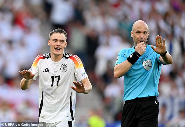 Anthony Taylor enraged Germany fans after not awarding them a penalty in their loss by Spain