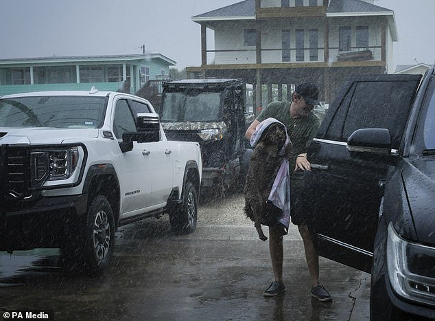 Beryl has again strengthened into hurricane force (Houston Chronicle via AP)