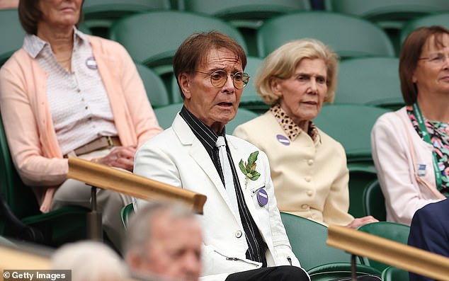 Sir Cliff Richard was also in attendance, watching the action unfold from the Royal Box