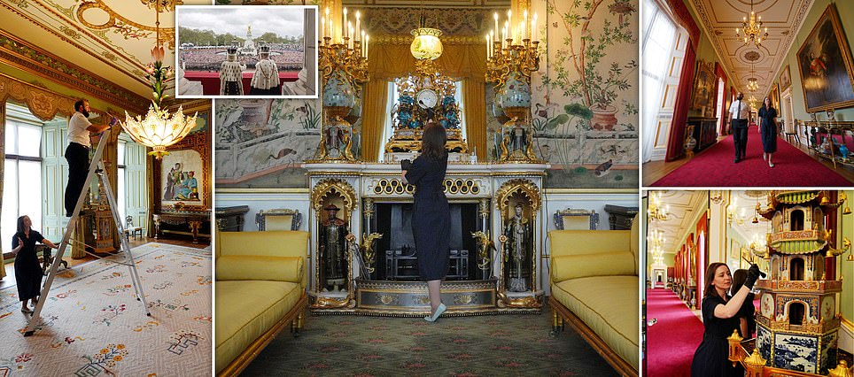 As the opulent room leading to the Buckingham Palace balcony opens to the public, ROBERT