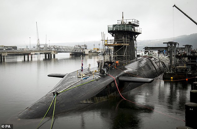 The Clyde in Scotland, where the Trident nuclear deterrent is stored, was named as one of the potential targets