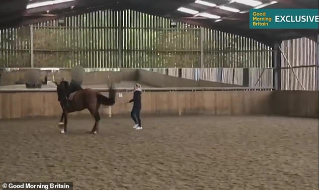 Footage showed Charlotte Dujardin seemingly hitting a horse repeatedly with a whip across the legs