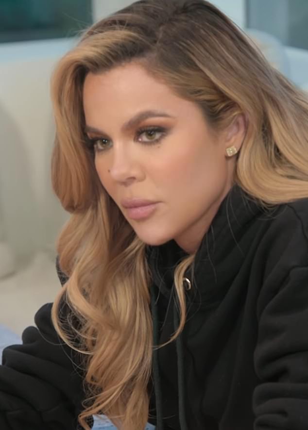 'To be with my kids,' Khloe says, as Scott replies, 'Ah, got it,' as Khloe says in confession, 'I honestly feel like all of my sisters would be probably younger'