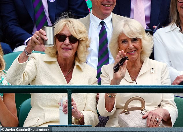 Over their years in the spotlight, the royal, 76, has been supported by her little sister in everything from her marriage to her household. Pictured at Wimbledon this month