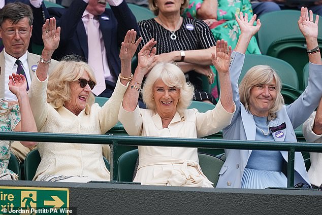 The royal and Annabel thoroughly enjoyed each other's company as they took in the action from the Royal Box