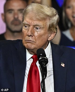 Donald Trump speaks at a campaign rally in Charlotte, N.C.