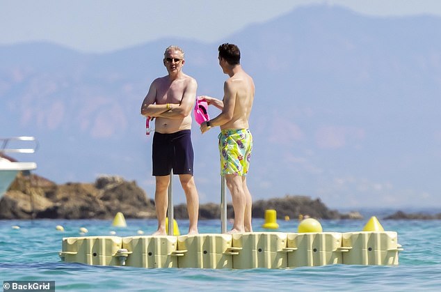 Patrick made the most of the stunning French ocean during the family holiday