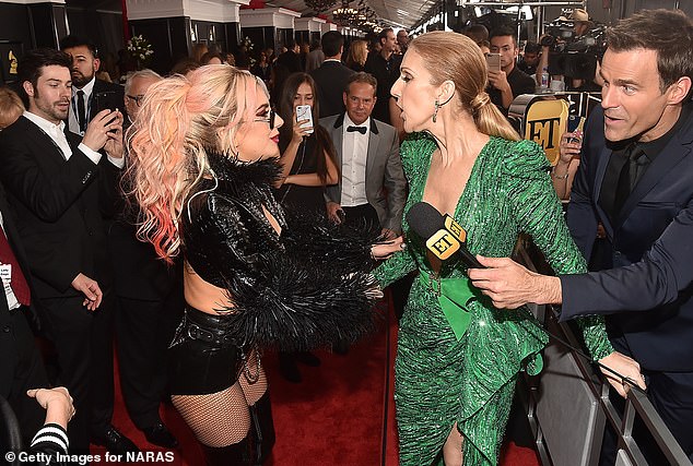 Gaga praised Celine saying: 'I swear to you, the number of women that I can count on one hand that are supportive in this industry,' (pictured 2017)