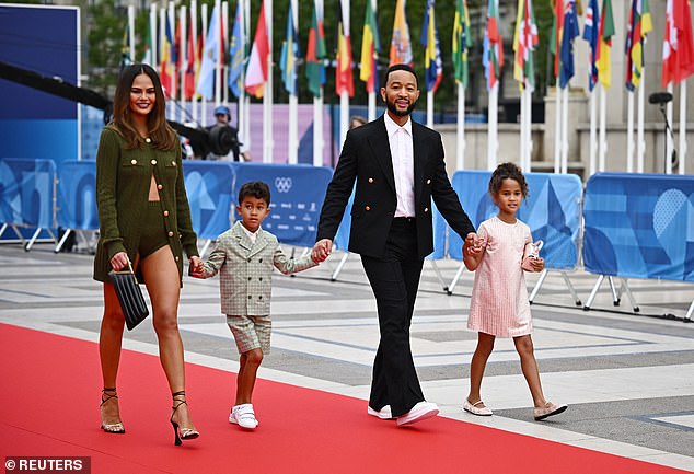 Chrissy Teigen ensured all eyes would be on as she led the celebrity arrivals to the event