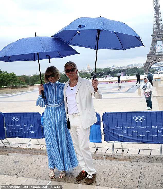 Anna Wintour attended the red carpet event with Australian film director Baz Luhrmann