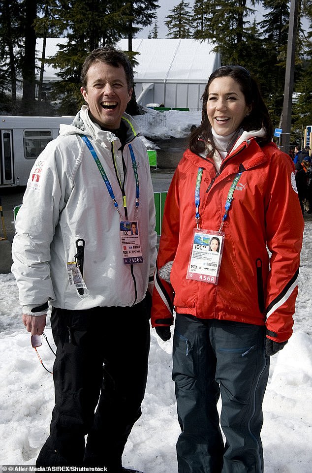 Fun and games: Mary and Frederik attended the 2010 Winter Olympic Games in Vancouver