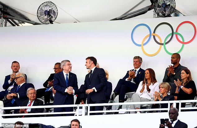 President Macron meets the President of the International Olympic Committee Thomas Bach