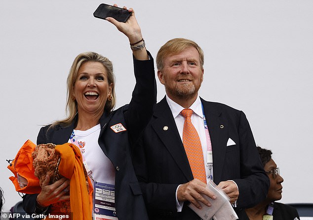 King Willem-Alexander of the Netherlands spotted in the crowd with Queen Maxima