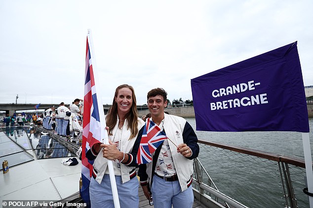 Team GB 's boat will be lead by diver Tom Daley and rower Helen Glover who will wave the Union Flag to the crowd