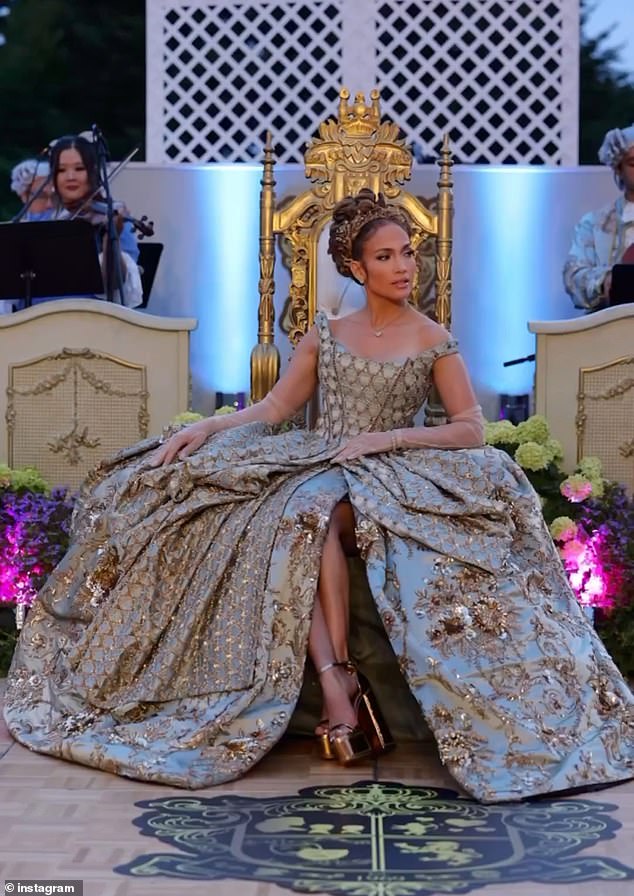 For her Hamptons bday bash this week, JLo channeled Bridgerton’s lonely Queen Charlotte and rang in 55 with a themed soiree. Conspicuously absent: her estranged, moody husband who was presumably too busy doing who knows what.