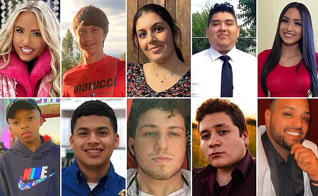 The 10 Astroworld fatal victims - (clockwise) Madison Dubiski, 23; John Hilgert, 14; Bharti Shahani, 22; Axel Acosta, 21; Brianna Rodriguez, 16; Mirza Baig, 27; Franco Patino, 21; Jacob Jurinek, 21; Rodolfo Angel Peña, 23; and Ezra Blount, 9