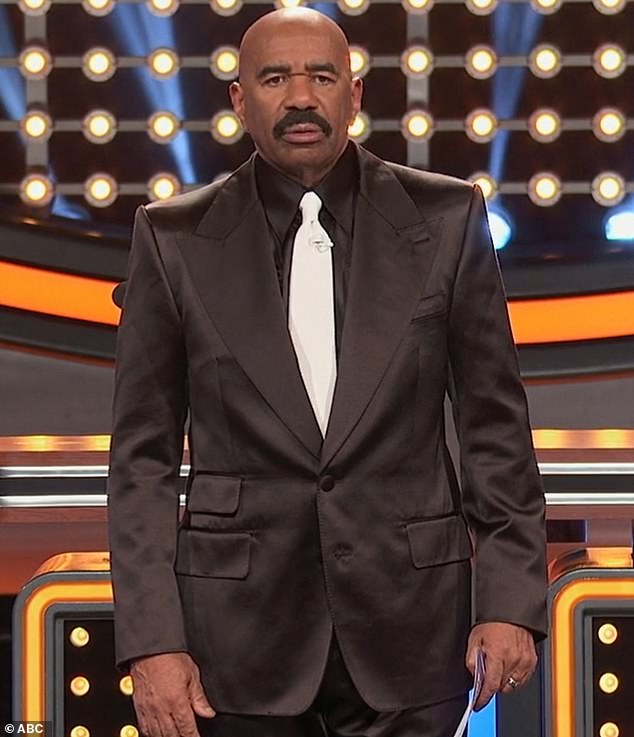 Steve Harvey was sensationally accused of 'cheating' by a disgruntled contestant on the latest episode of Celebrity Family Feud