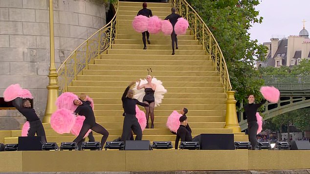 At one point, she flaunted her endless skillset as she played the piano In honor of the Games' host country this year