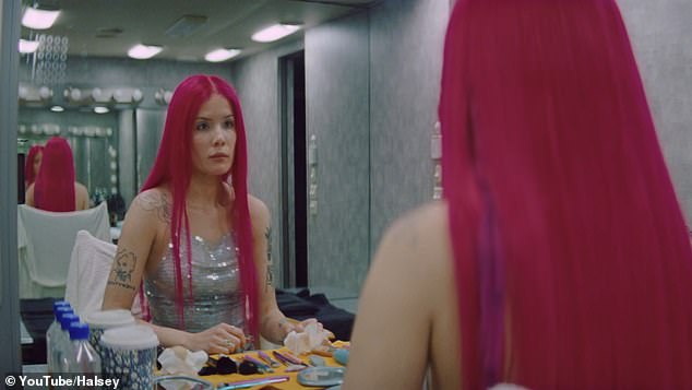 Halsey channeled Spears in the Lucky music video that officially dropped on Friday - with the tune inspired by Britney's 2000 track of the same name