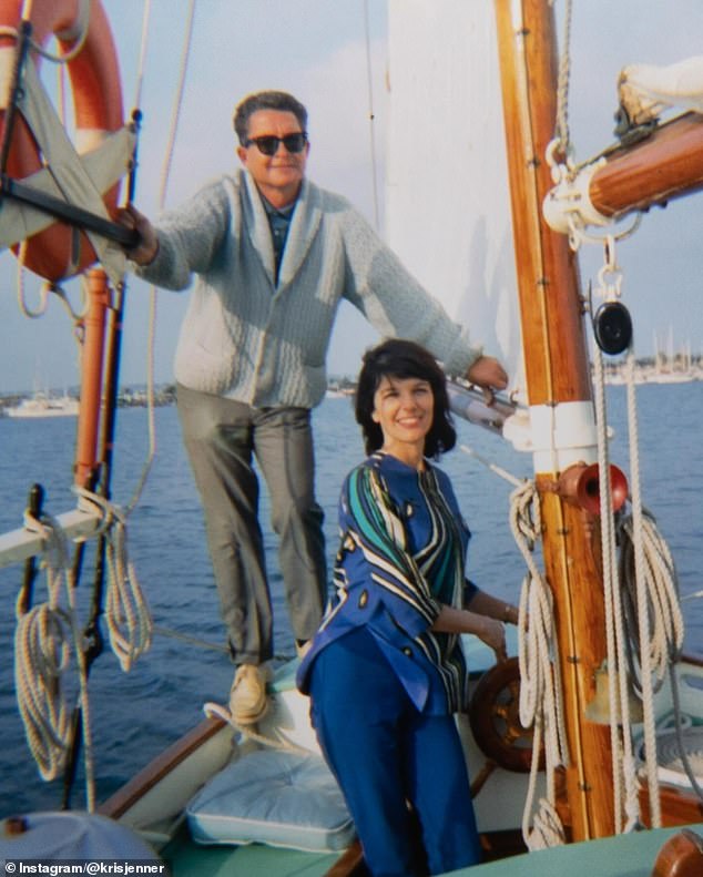 MJ can also be seen showing off her boating skills with a male friend back in the day