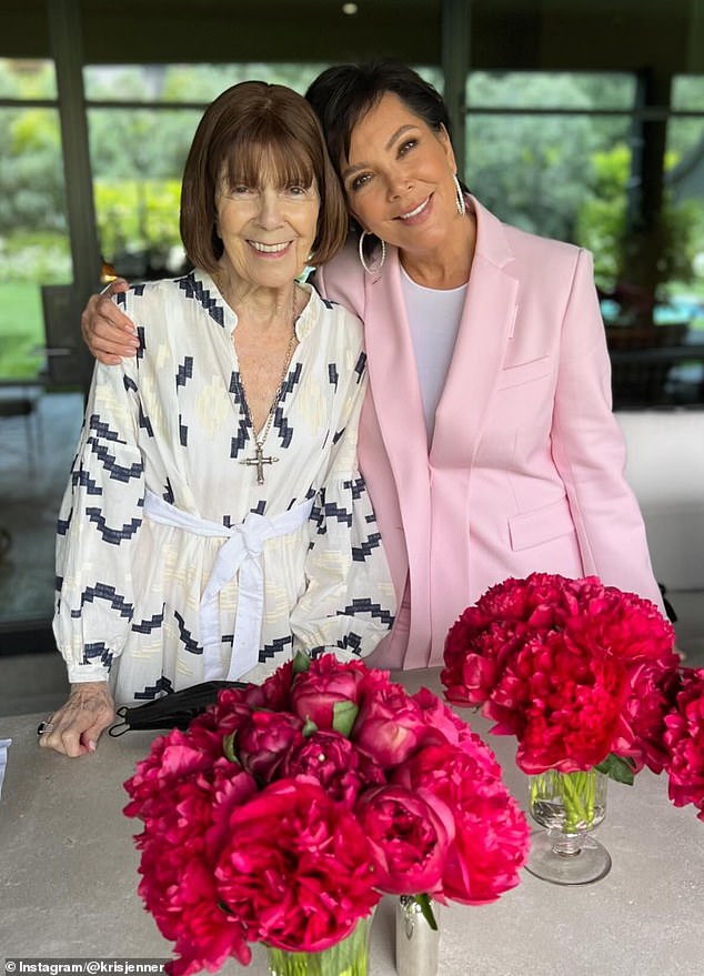 Kris Jenner, 68, thanked her mother, Mary Jo 'MJ' Shannon, for teaching her to be a 'strong, independent woman' in her heartfelt tribute on her 90th birthday