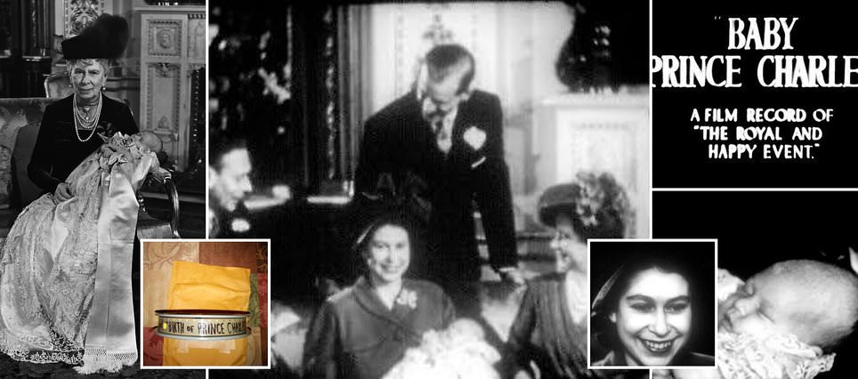 Ultra rare footage of King Charles' Christening from 1948 showing four generations of the