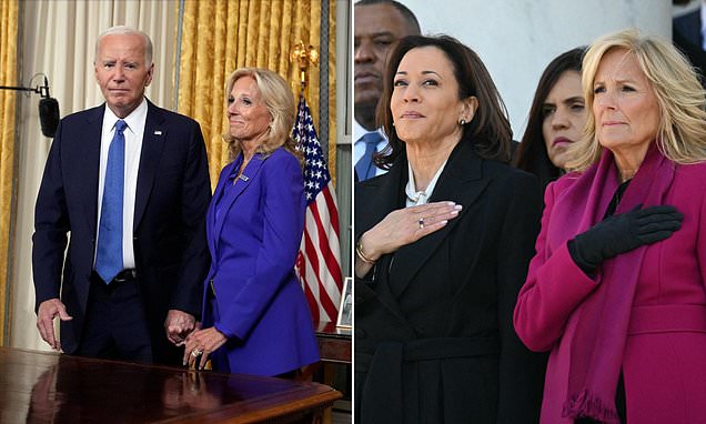 What Jill Biden said to Kamala Harris after Joe dropped out is revealed for the first