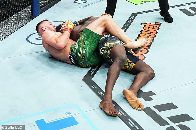 30-year-old scored a fourth-round submission against the two-time UFC champion in Perth