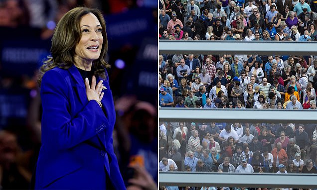 Kamala takes the crown: Harris celebrates being nominated by trolling Trump in arena that