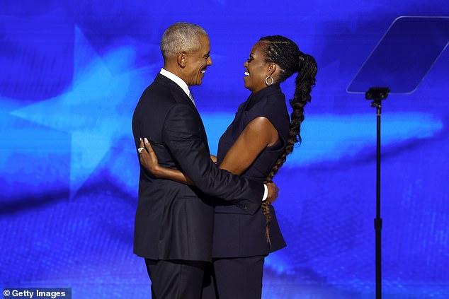 The Obamas were the headline act of the Democratic convention in Chicago on Tuesday