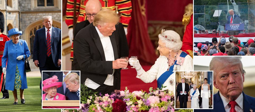 Donald Trump rejects 'totally false' claims he was rude to Queen Elizabeth: 'I was her