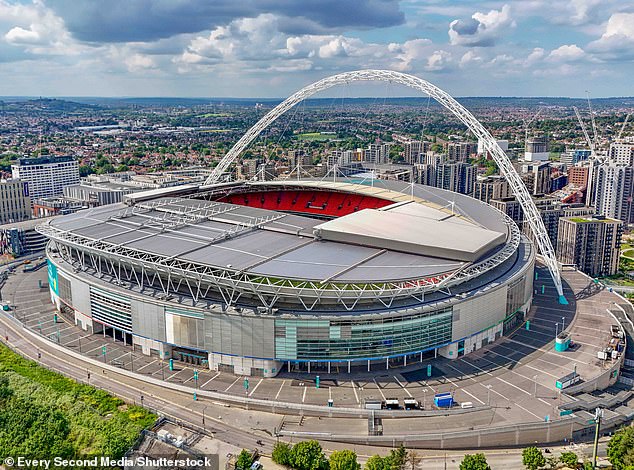 The iconic Britpop band will be performing at Wembley Stadium (pictured) in London as part of their tour