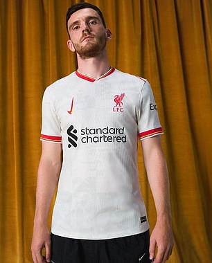 The kit, modelled here by Andy Robertson, has been released as part of Nike's 'Together We Rise' collection