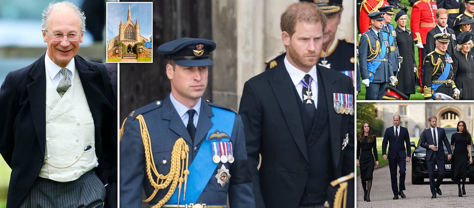 Inside William and Harry's frosty 'reunion': Princes 'discreetly' attended their uncle's