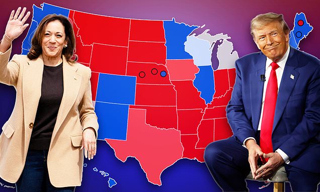 2024 presidential election model predicts who's on course to win the electoral college