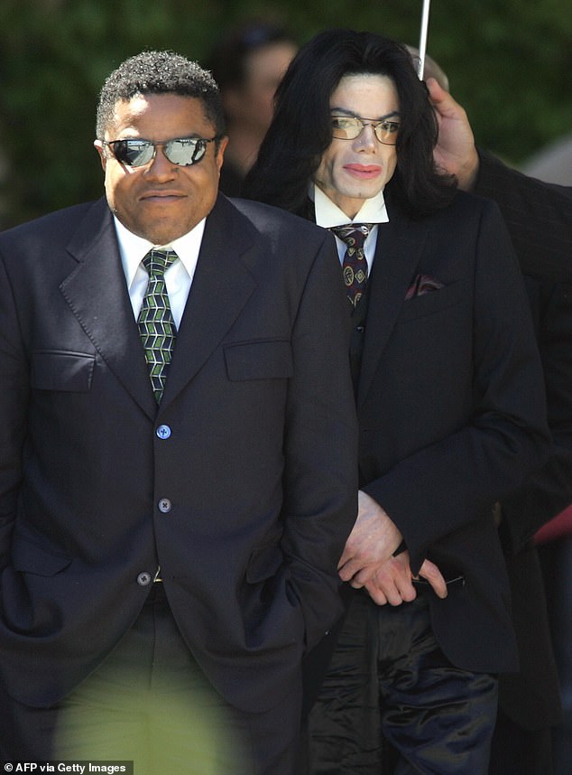 Tito shared a close bond with his younger brother - they are seen in 2005 during Jackson's highly-publicized trial for child molestation