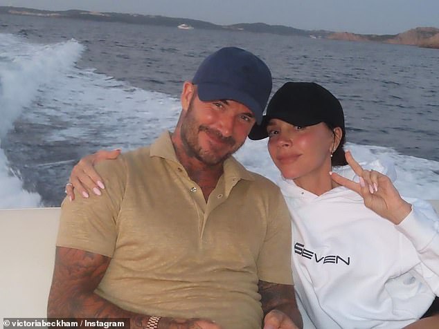 The former Spice Girl celebrated her silver wedding anniversary with retired Manchester United and England footballer David, with whom she parents' four children, in July