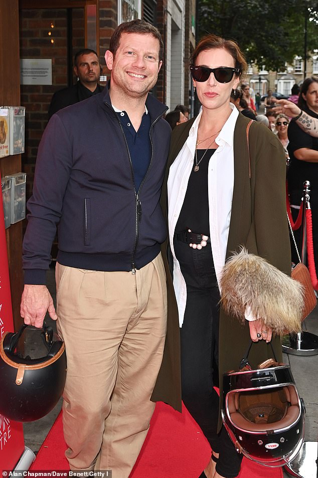 The couple met when they were both working for the same television corporation and started dating in 2002 when they began a nine-year relationship, and Dermot proposed to her on a romantic trip to New York in 2011 (pictured last month)