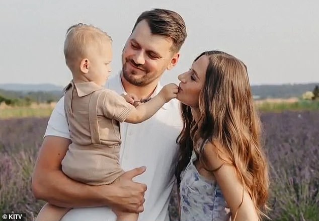 Ilya and Sophia Tsaruk from Snohomish, Washington with their son Logan