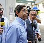 FILE - Dr. Mark Chavez, center, a physician from San Diego, who is charged in connection with actor Matthew Perry's death from an accidental ketamine overdose, arrives at the Roybal Federal Courthouse in Los Angeles, Friday, Aug. 30, 2024. (AP Photo/Damian Dovarganes, File)