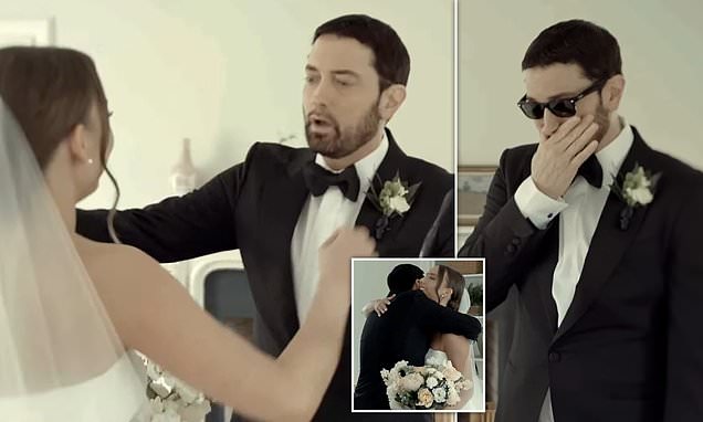 Eminem SOBS seeing daughter Hailie Jade in her wedding dress... as he's set to be a