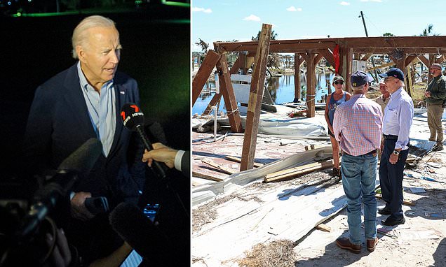 Biden asks 'which storm' and says Hurricane Helene survivors are 'very happy' in shocking