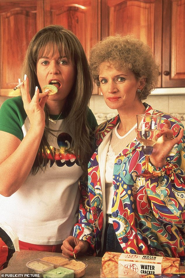 To most Australians, it is the bold and brassy version sung by Gina Riley (left), who also plays Kim Craig in the legendary comedy. Also pictured is Jane Turner who plays Kath (right)