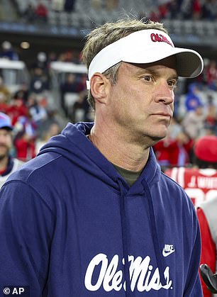 Ole Miss head coach Lane Kiffin