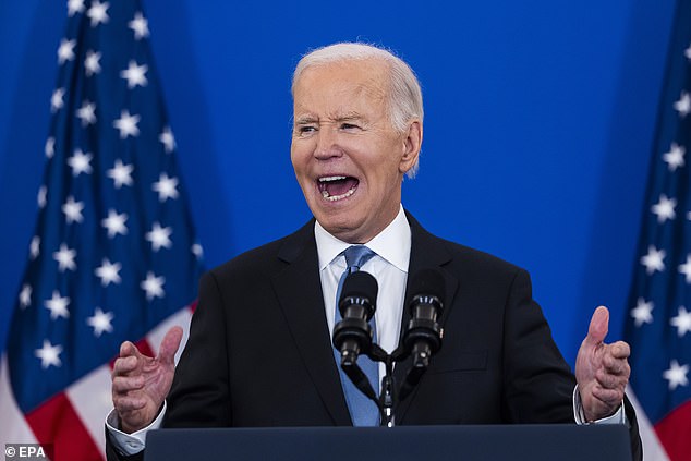 US President Joe Biden delivers the last foreign policy speech of his presidency at the State Department in Washington, DC, USA, 13 January 2025