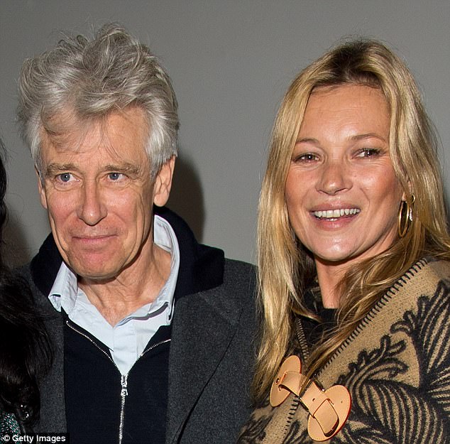 All pals: While she has never been married, Naomi was previously engaged to U2 bass player Adam Clayton (pictured in 2015 with her best pal Kate Moss) in 1994 and despite their split, the stunner has always spoken fondly of the musician