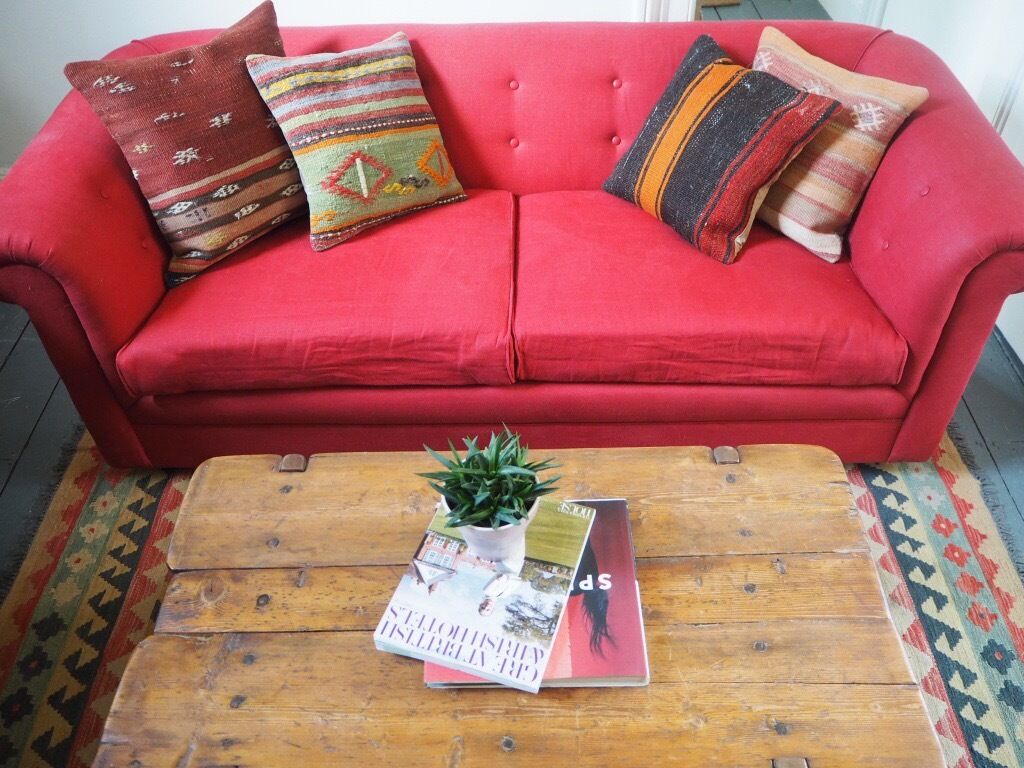 Bespoke Chesterfield Red Sofa In Fulham London Gumtree